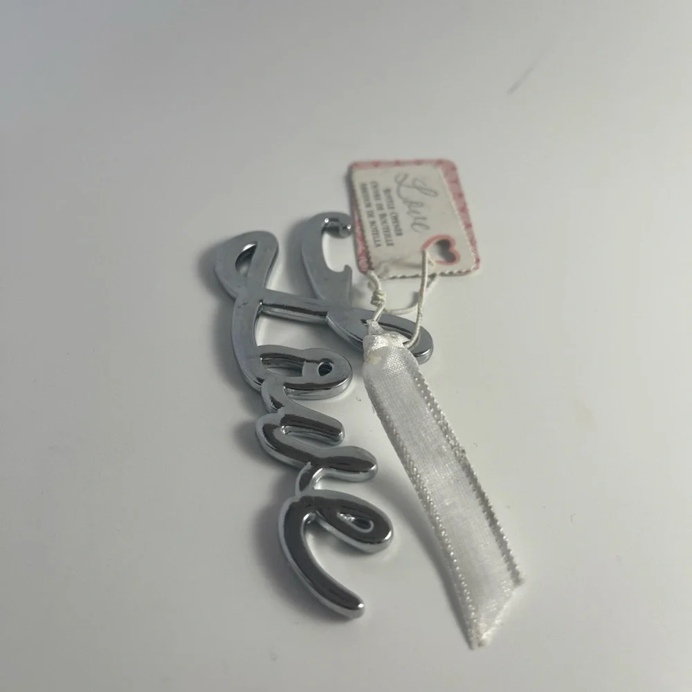 Love Bottle Opener Silver tone NEW